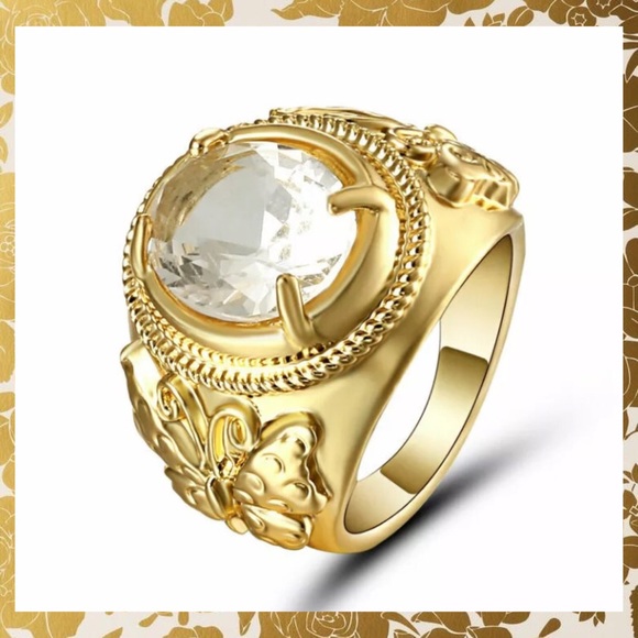 6.84ct Simulated Diamond Chunky Pinky Ring Set - Picture 4 of 7